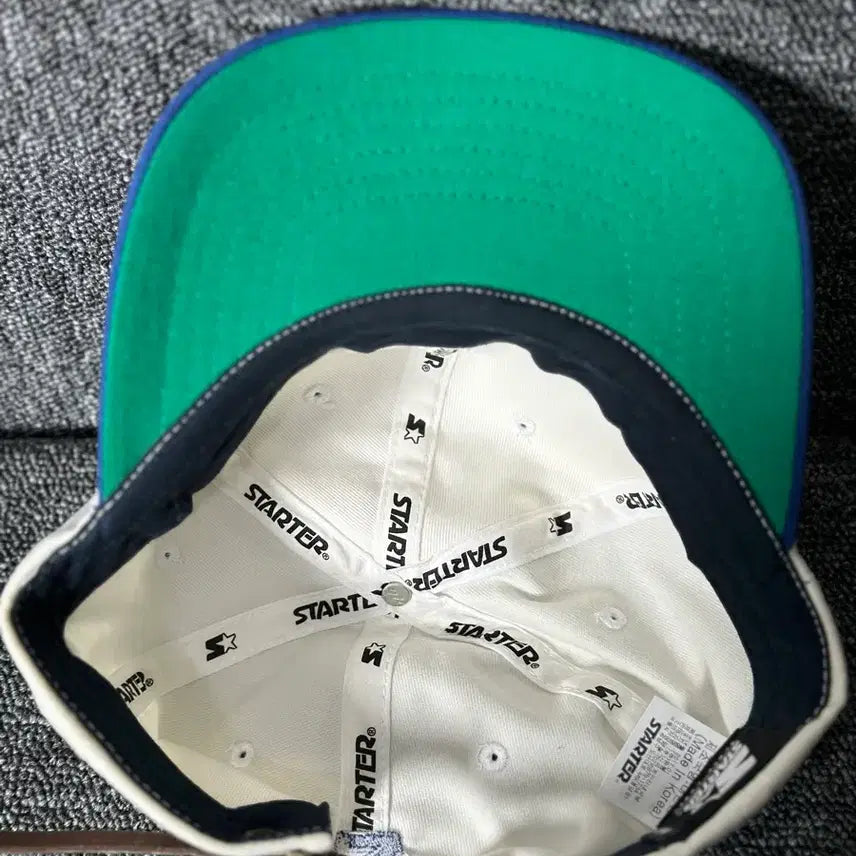 [BUNJANG] Starter Ball Cap White/Blue / 스타터 볼캡 화이트/블루