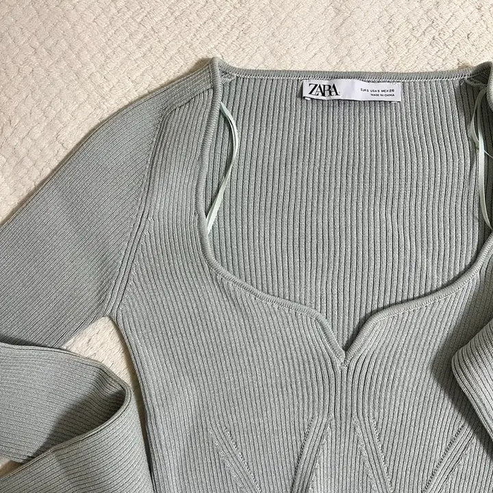 [BUNJANG] Zara Cropped Knit Top / zara 자라 크롭 니트