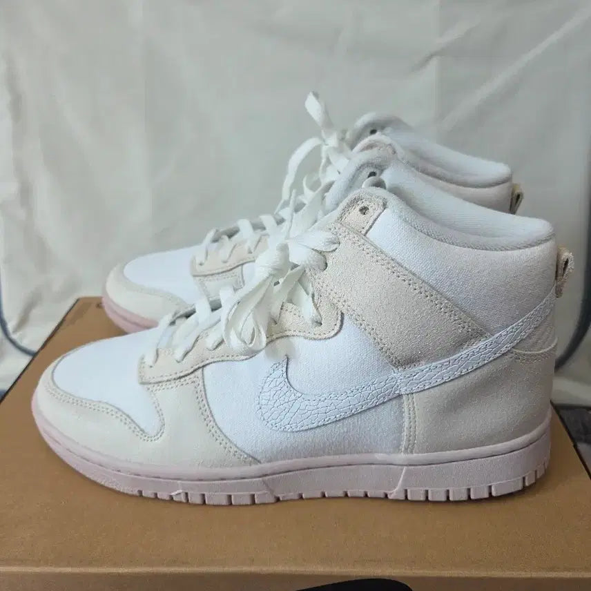 [BUNJANG] Nike Dunk High Cream White Pink 270 / 나이키 덩크 하이 크림 화이트 핑크 270
