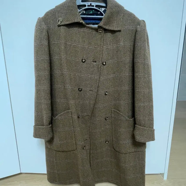 [BUNJANG] Lucky Chouette Check Double-Button Coat / 럭키슈에뜨 코트
