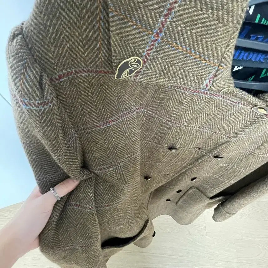 [BUNJANG] Lucky Chouette Check Double-Button Coat / 럭키슈에뜨 코트