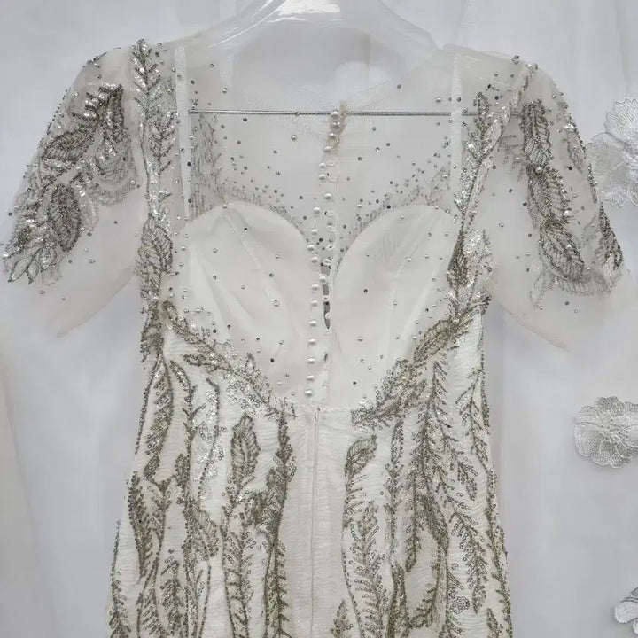 [BUNJANG] Beaded Evening Dress (New) / 빅싸이즈 비즈이브닝드레스(새상품)