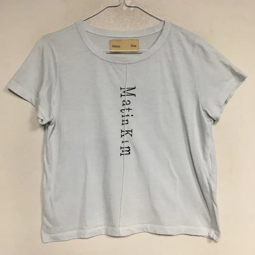 [SOLD OUT] 마땡킴 핀턱 크롭 반팔 티셔츠 F