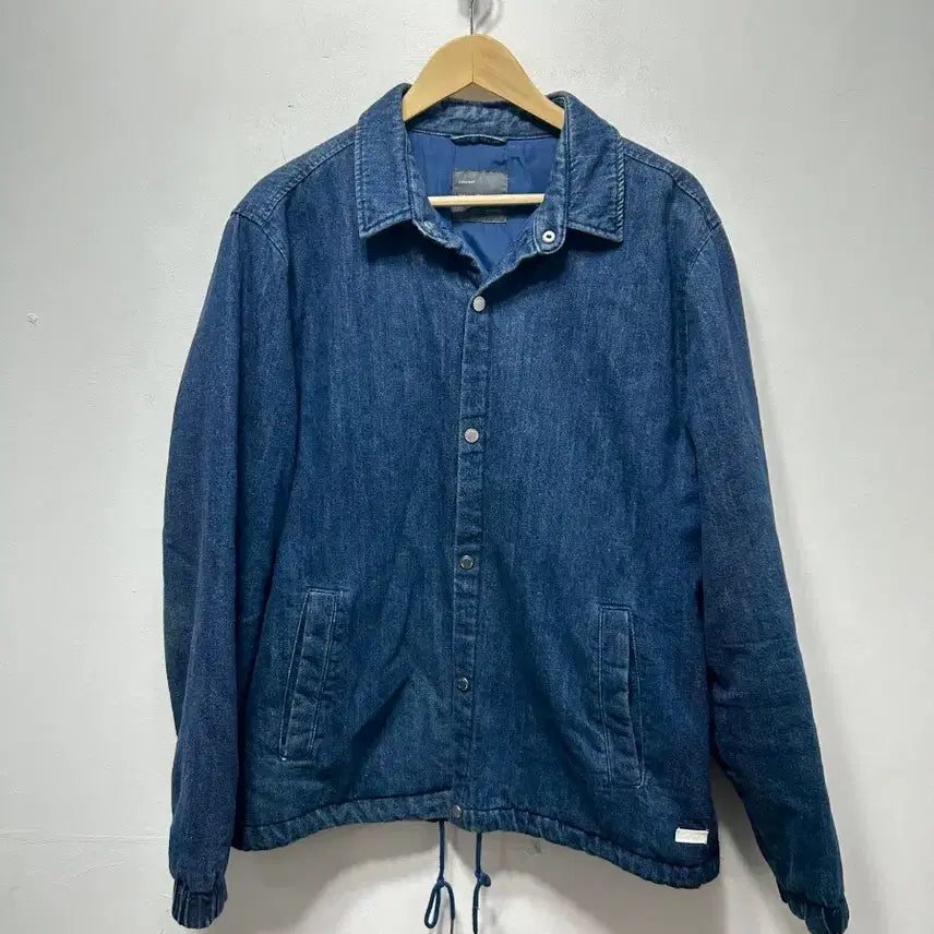 [BUNJANG] ZARA Denim Coach Jacket Blue Quilted Jacket XL / 자라 데님 코치 자켓 블루 셔츠누빔자켓 XL