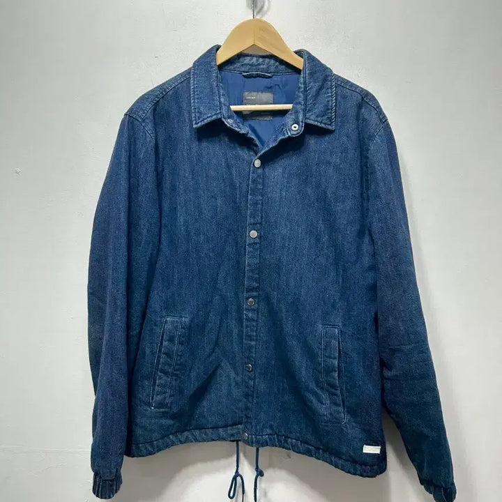 [BUNJANG] ZARA Denim Coach Jacket Blue Quilted Jacket XL / 자라 데님 코치 자켓 블루 셔츠누빔자켓 XL