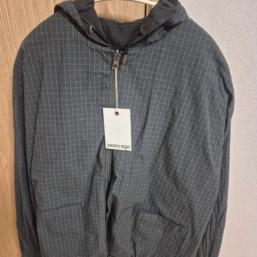 [BUNJANG] Years Ago Reversible Sand Parka Charcoal/Green Check / (새상품 1(s)) 이얼즈어고 리버시블 샌드파카 차콜/그린체크