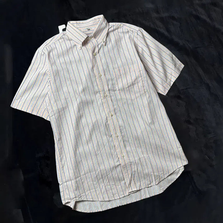 [BUNJANG] Vintage Vertical Stripe Shirt / 일본빈티지 세로 스트라이프 셔츠
