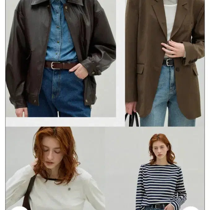 [BUNJANG] Elioti Brown Leather Jacket Free Size / 엘리오티 브라운 레더 자켓 FREE