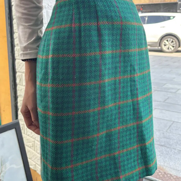 [BUNJANG] DEBORAH9 Vintage Check Midi Skirt / 일본빈티지 DEBORAH9 미디 스커트