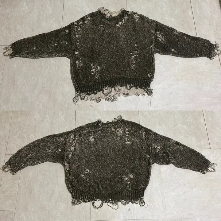 [BUNJANG] R13 Distressed Khaki Sweater / R13 Distressed Sweater