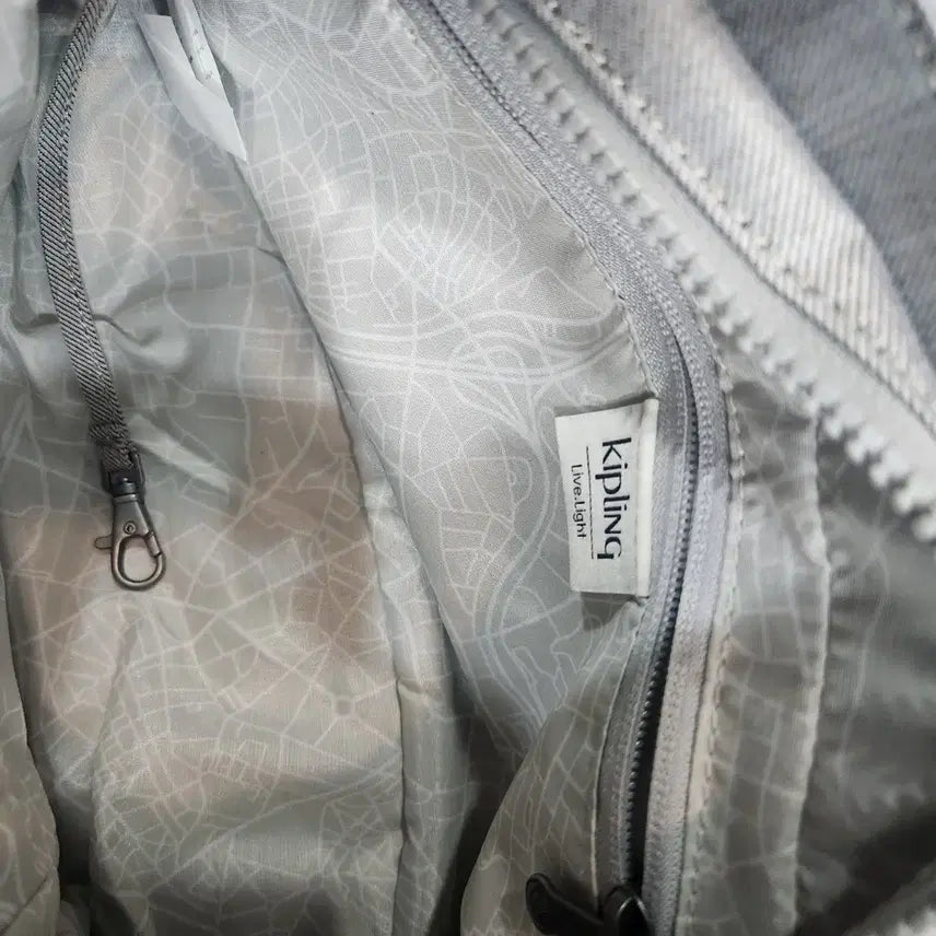 [BUNJANG] Kipling Silver Tote Bag Shoulder Bag / 키플링 은색 토트백 겸 숄더백. 새상품