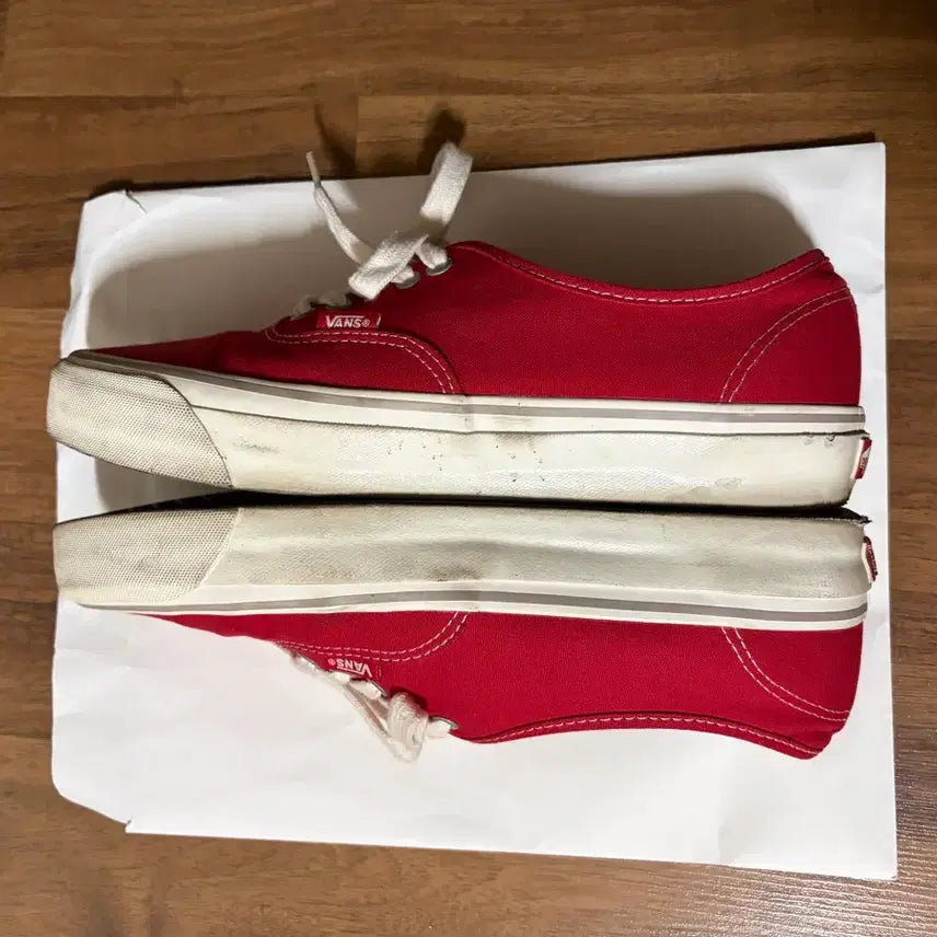 [BUNJANG] Vans Authentic Racing Red Sneakers / 반스 어센틱 레이싱 레드
