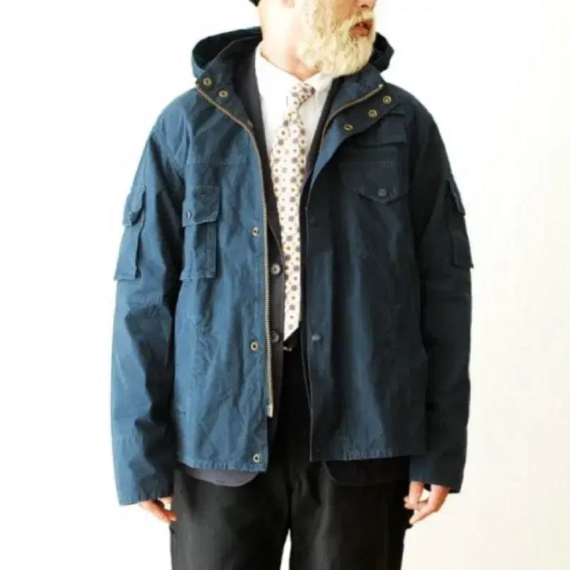 [BUNJANG] Barbour Engineered Garments Cowen Jacket Navy / 바버 엔지니어드 가먼츠 코웬 네이비