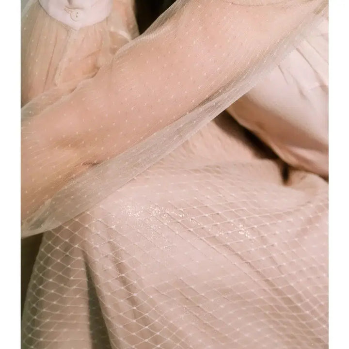 [BUNJANG] Blanc Choux Beige Tulle Skirt M / 블랑쇼 베이지 튤 스커트 m