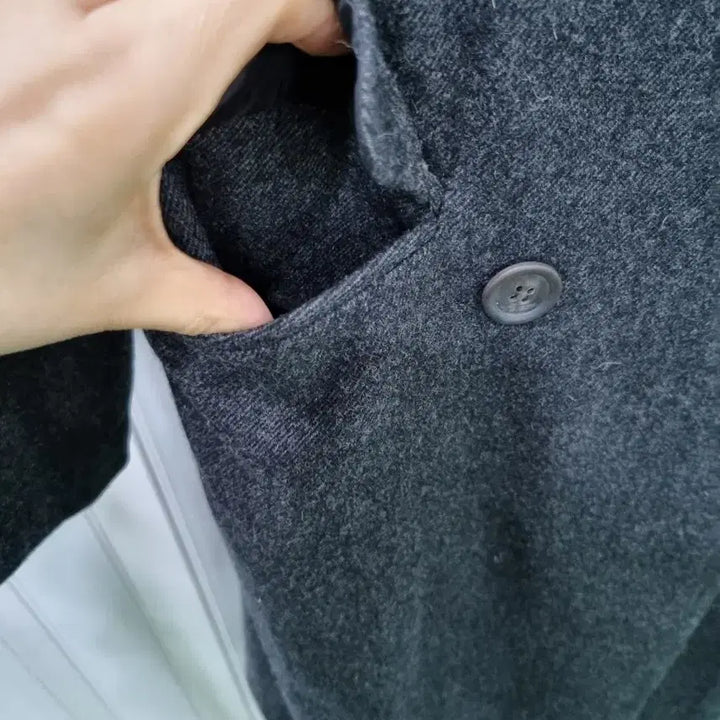 [BUNJANG] MoMen Wool Double-Breasted Coat / MoMen 모직 더블 코트