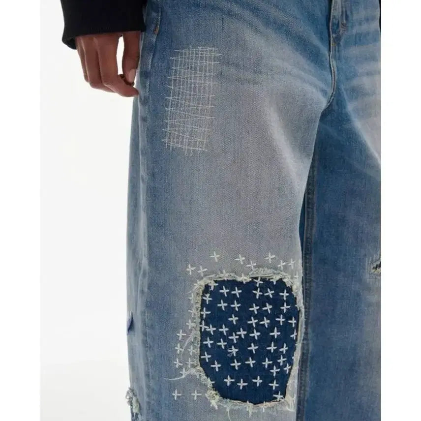 [BUNJANG] ZARA Ader Error Patchwork Denim Pants / [25]자라 아더에러 패치워크 데님팬츠(새상품)