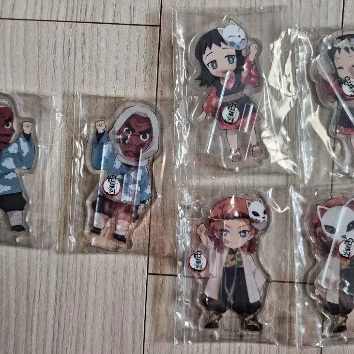 [BUNJANG] Demon Slayer Water Hashira Connecting Acrylic Stand Set / 귀멸의칼날 귀칼 연결아크릴스탠드 물호흡조 우로코다키 사비토 마코모 세트