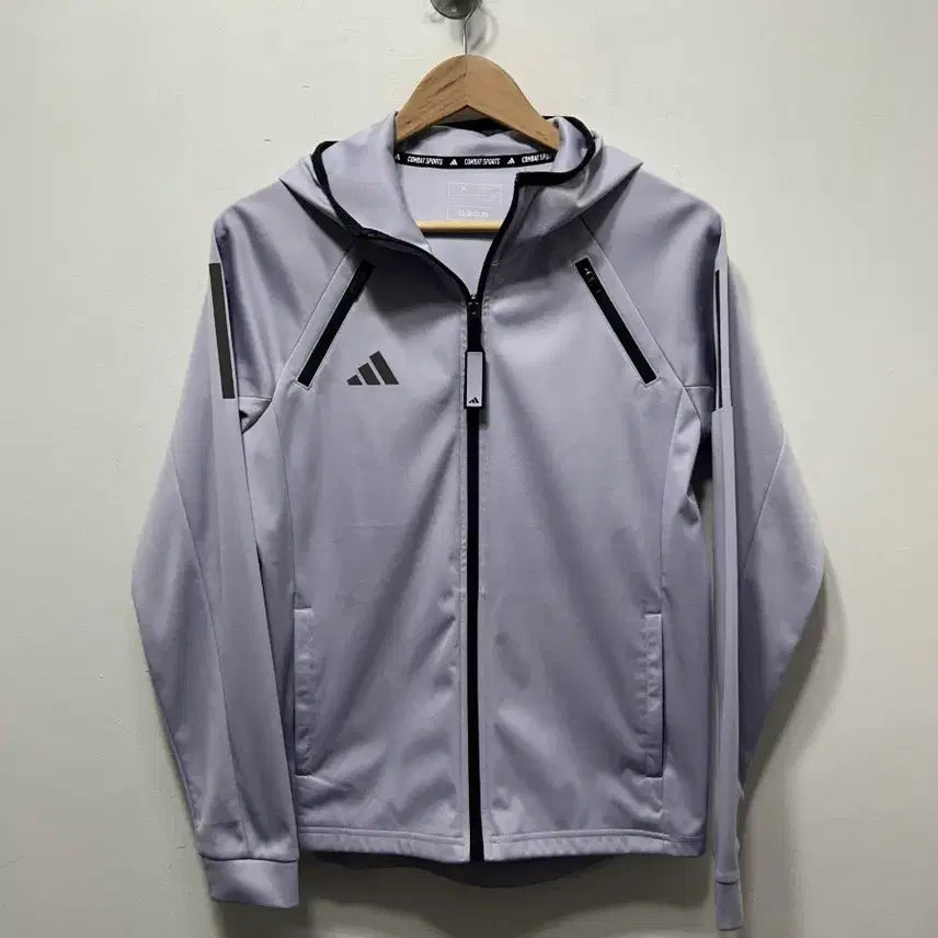 [BUNJANG] Adidas Training Hoodie Zip-Up Lavender M / 아디다스 트레이닝 후드집업 연보라색 M 신상