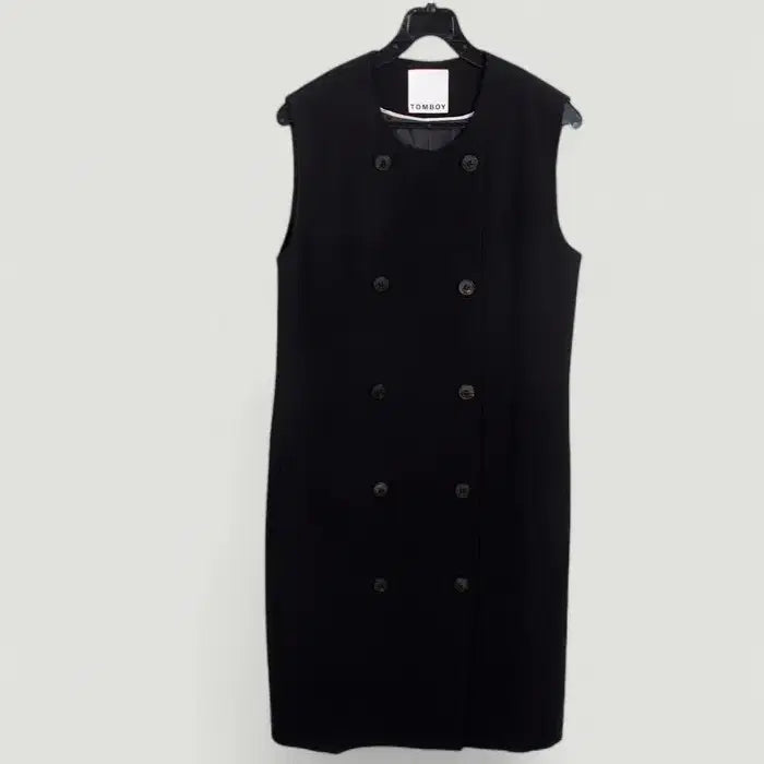 [BUNJANG] Tomboy Double Sleeveless Jacket BK / 여성55 / 톰보이 더블 민소매자켓BK 14-23