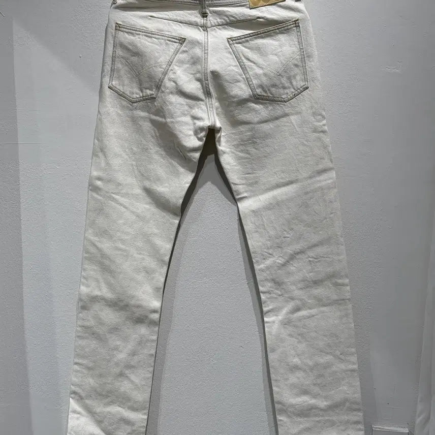 [BUNJANG] soe Ivory White Denim Pants / 소에(soe) 화이트 데님 팬츠 아이보리