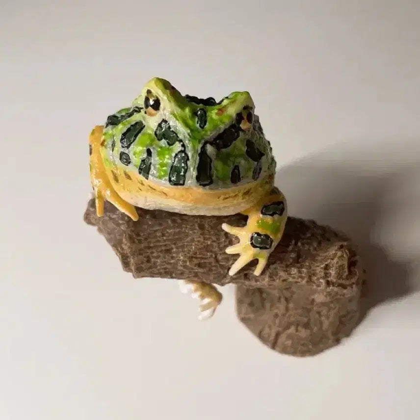 [BUNJANG] Bandai Finger Puppet Collection Pacman Frog Green / 반다이 생물대도감 손가락 위 컬렉션 가챠 팩맨개구리 그린