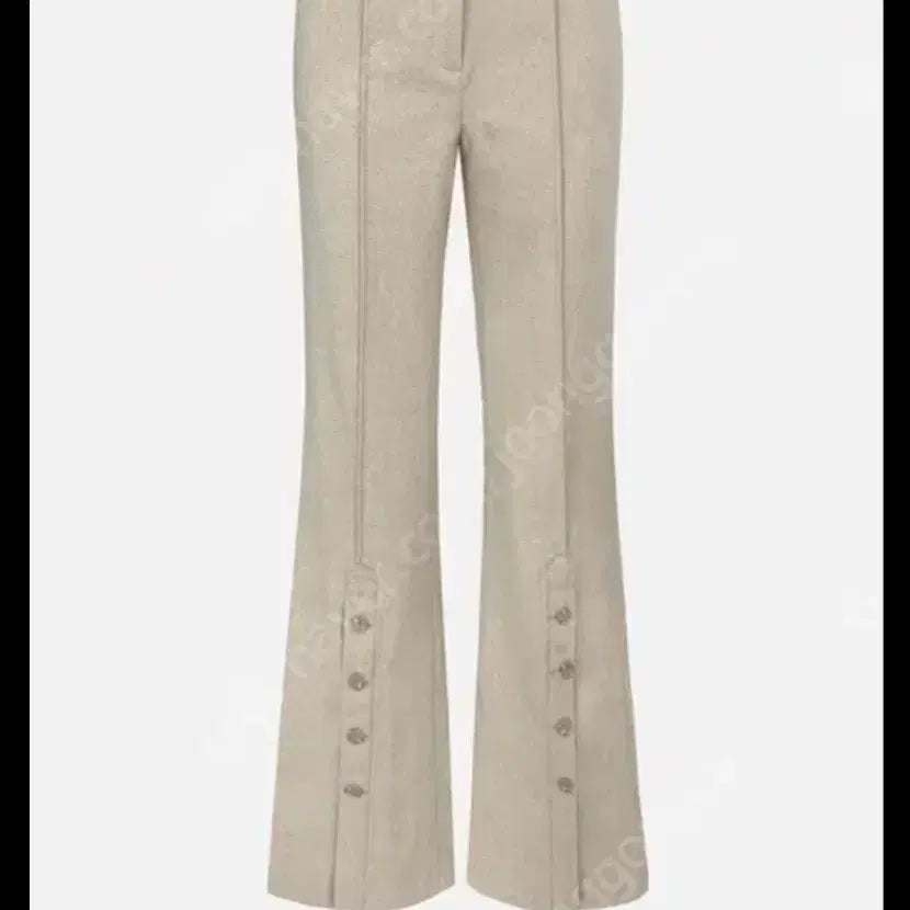 [BUNJANG] The Lauren Juliet Button Slacks Beige M / 더로랑 줄리엣 버튼 슬렉스 아담 m 베이지