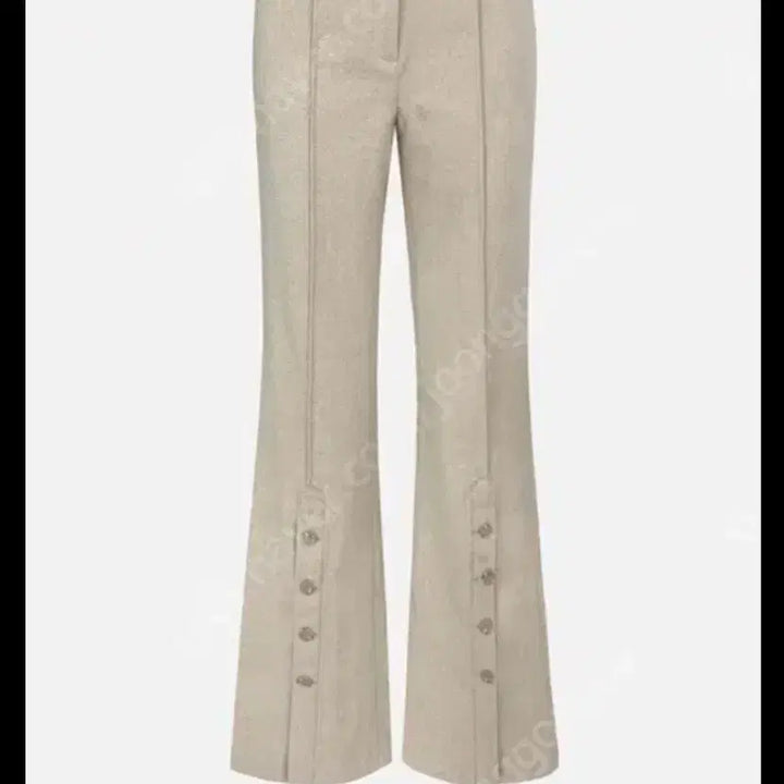 [BUNJANG] The Lauren Juliet Button Slacks Beige M / 더로랑 줄리엣 버튼 슬렉스 아담 m 베이지