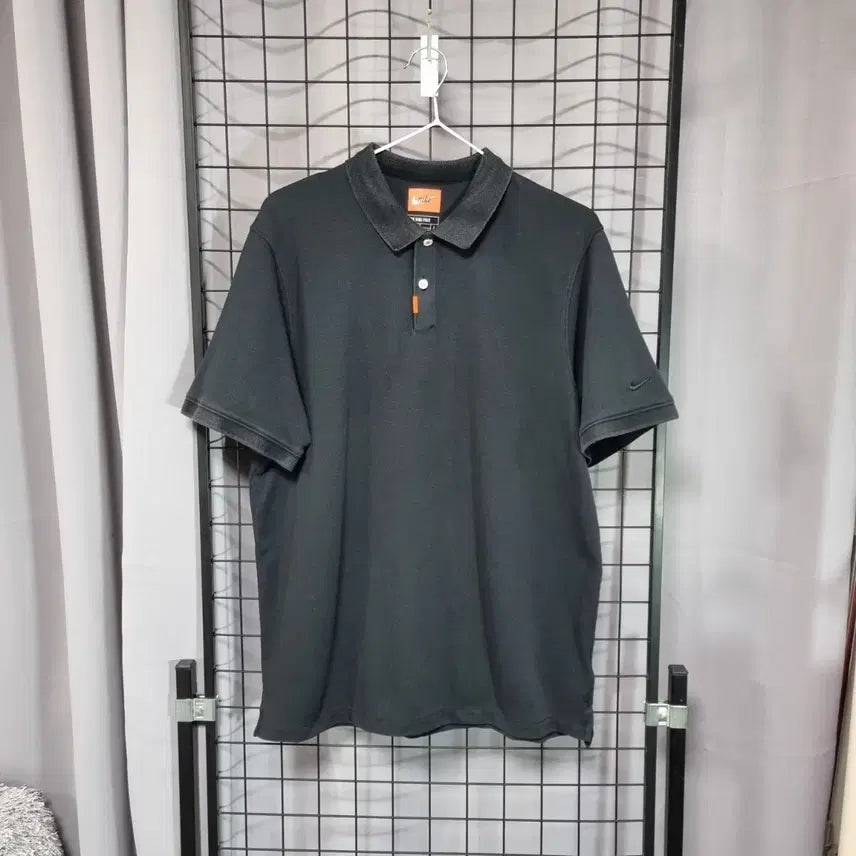 [BUNJANG] Nike Black Polo T-shirt / 나이키 반팔 폴로 티셔츠 골프 카라티 블랙 100 L