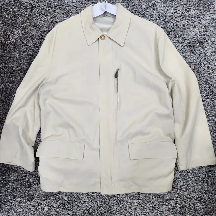 [BUNJANG] Hermes Cotton Blend Balmacaan Coat / 에르메스 코튼 블렌드 발마칸 코트105