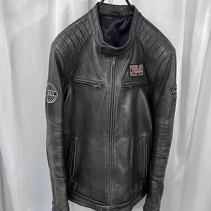 [BUNJANG] URBANBARON Leather Jacket / URBANBARON 바이크 가죽 자켓