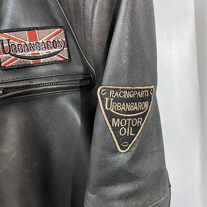 [BUNJANG] URBANBARON Leather Jacket / URBANBARON 바이크 가죽 자켓