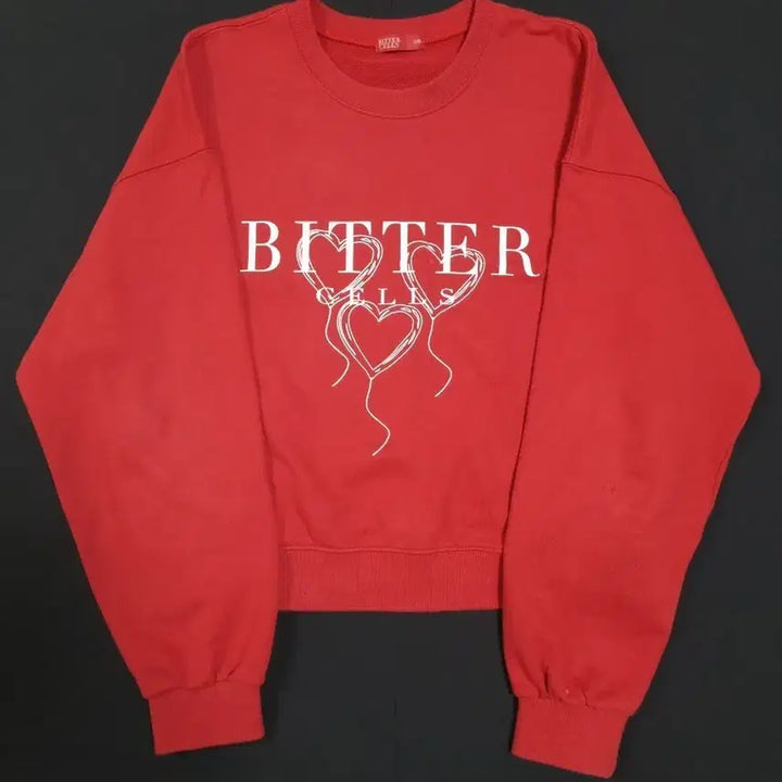 [BUNJANG] BITTER CELS Heart Balloon Sweatshirt / BITTER CELS 맨투맨 하트벌룬 스웻 셔츠