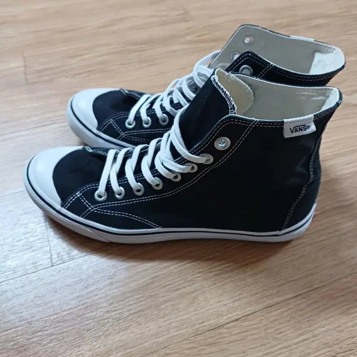 [BUNJANG] Vans Black Canvas High-Top Sneakers / 반스 블랙 캔버스 하이탑 270 vans 컨버스 척 275