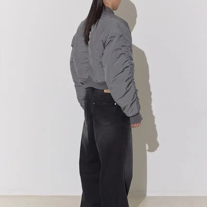 [BUNJANG] Saysra String Washed Denim Pants Black / 세이스라 saysra 스트링 워시드 데님 팬츠 블랙