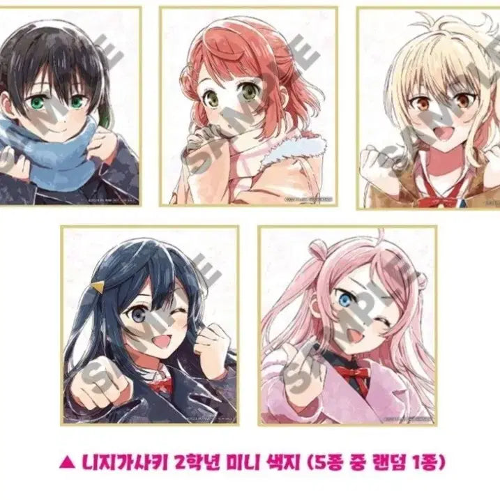 [SOLD OUT] 전종일괄 러브 라이브 니지가사키 색지 2학년