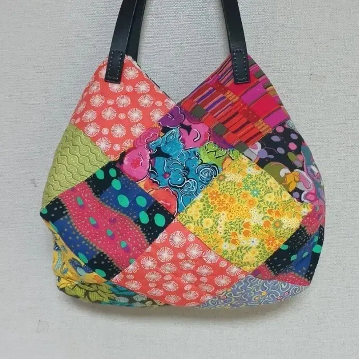 [BUNJANG] Handmade Patchwork Shoulder Bag / 패치워크 숄더백 토트백 핸드메이드