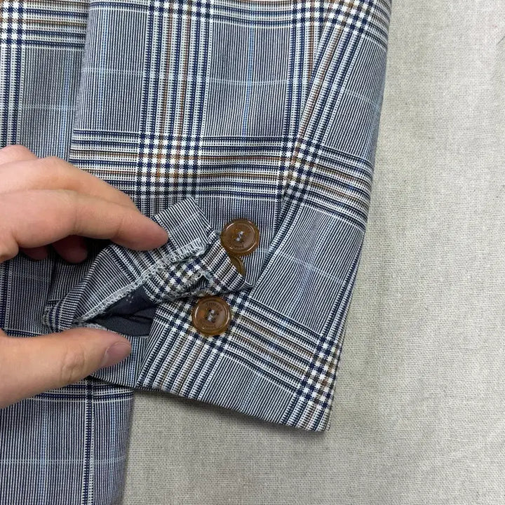[BUNJANG] Vivienne Westwood Glen Check Single-Button Jacket (Size 50) / 비비안웨스트우드 원버튼 글렌체크 자켓 50