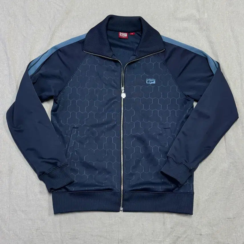[BUNJANG] Onitsuka Tiger Pattern Sideline Track Top Jersey XL / 오니츠카타이거 패턴 사이드라인 트랙탑 져지 XL