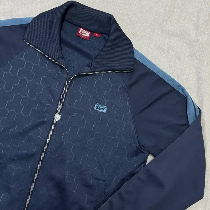 [BUNJANG] Onitsuka Tiger Pattern Sideline Track Top Jersey XL / 오니츠카타이거 패턴 사이드라인 트랙탑 져지 XL