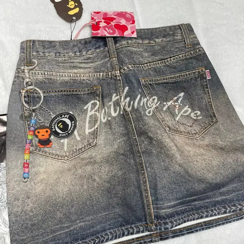 [BUNJANG] BAPE 26SS Denim Skirt M / bape 베이프 26ss 데님 스커트m