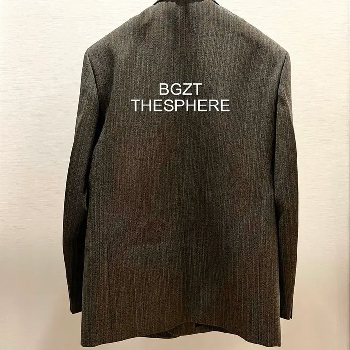 [BUNJANG] Recto 26SS Broken Herringbone Setup Suit Jacket Dark Khaki Grey / 렉토 26SS 브로큰 헤링본 셋업 수트 자켓 다크 카키 그레이