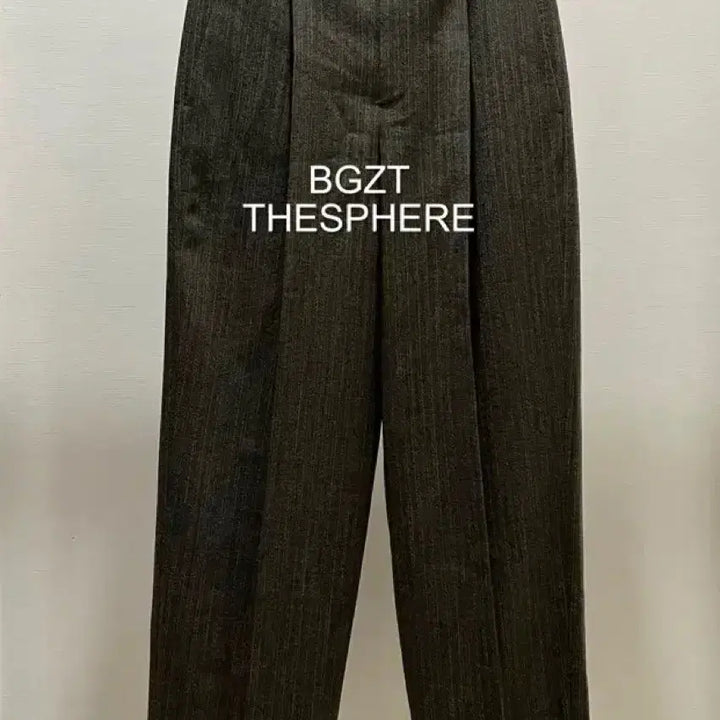 [BUNJANG] Recto 26SS Broken Herringbone Setup Suit Pants Dark Khaki Grey / 렉토 26SS 브로큰 헤링본 셋업 수트 팬츠 다크 카키 그레이