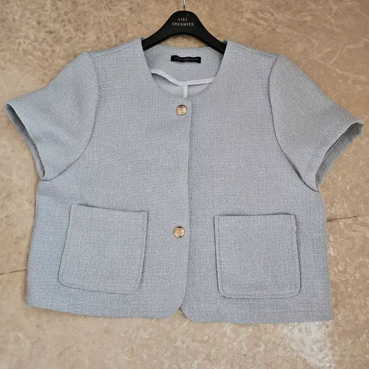 [BUNJANG] Nain Six Mint Tweed Jacket / 나인식스  민트컬 트위드자켓 Free