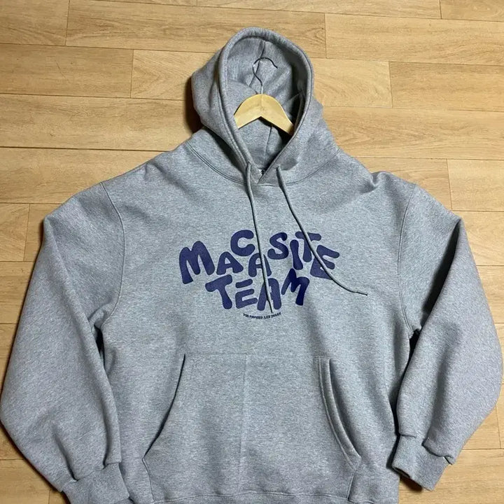 [BUNJANG] MACASITE Grey Hoodie / 마카사이트 그레이 후드티