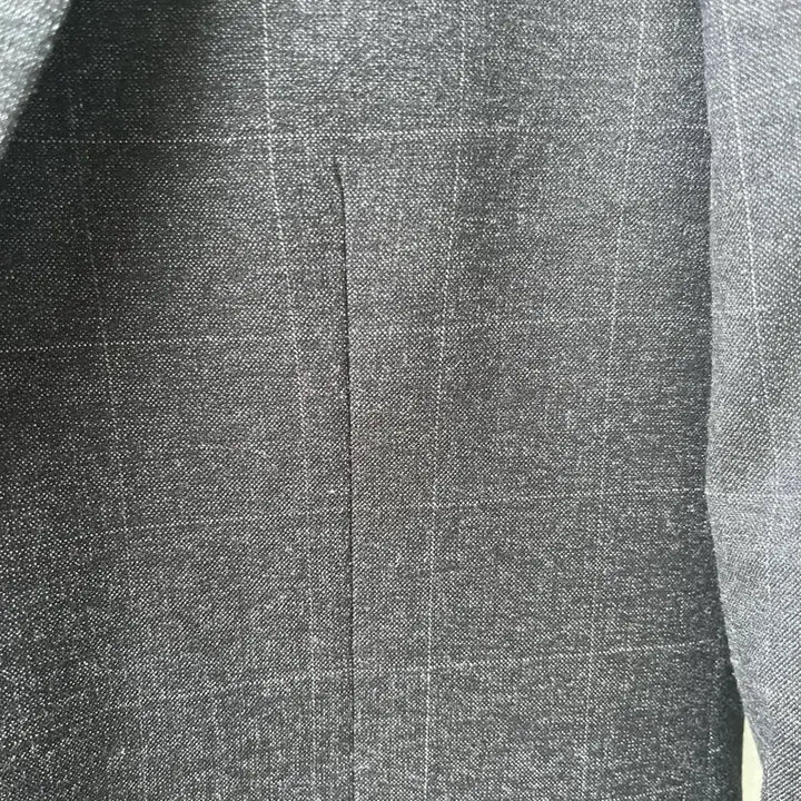 [BUNJANG] M.I. SUIT Dark Gray Wool-Like Check Suit Set L / M.I. SUIT 다크그레이 울라이크 체크 정장 세트 L