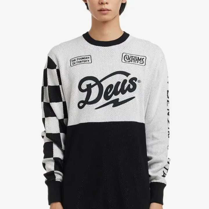 [BUNJANG] Deus Ex Machina Moto Knit Sweater / 데우스엑스마키나 모토 니트