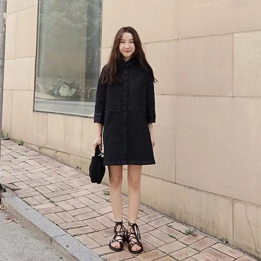 [BUNJANG] MaybeBaby Denim Dress / 메이비베이비 데님 원피스