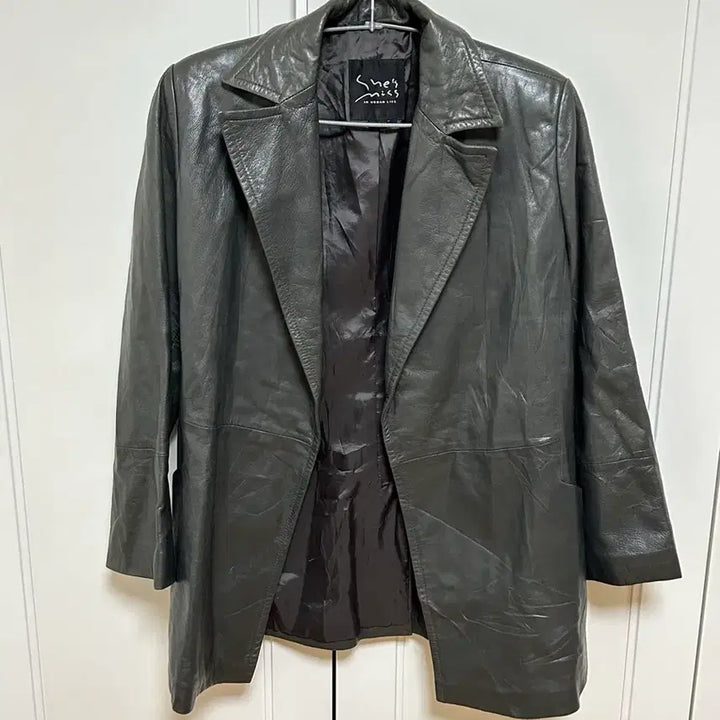 [BUNJANG] Shes Miss Vintage Leather Jacket / Shes miss 빈티지 가죽 자켓 블랙