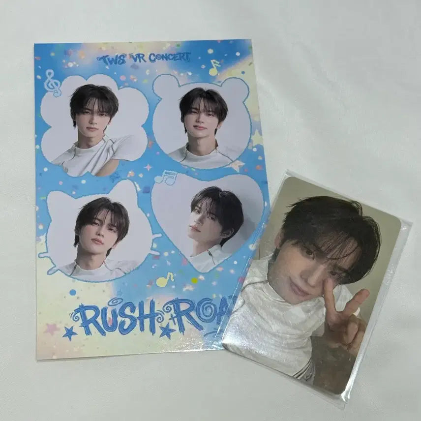 [BUNJANG] TWS Shinyu VR Concert POB Photocard + Shinyu Four-Cut Photo Bundle Set / 투어스 VR 콘서트 특전 신유 포카 + 신유네컷 러쉬로드 TWS