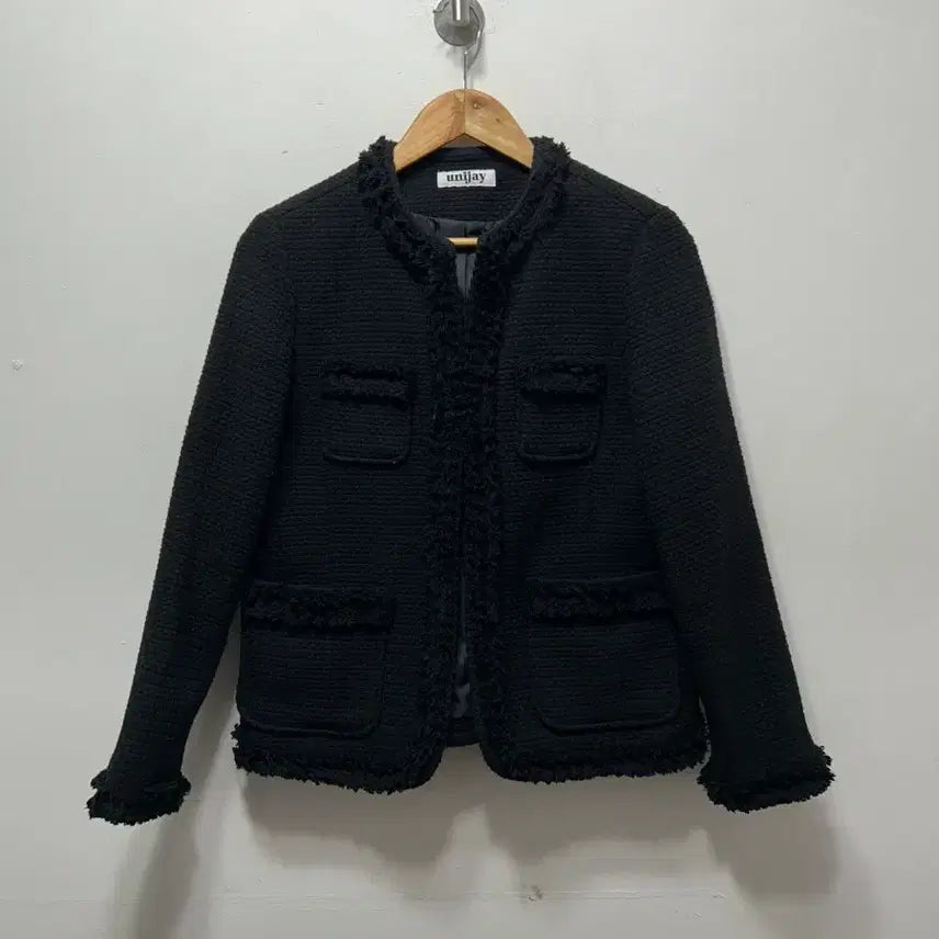 [BUNJANG] unijay Black Tweed Jacket M / unijay 블랙 트위드 자켓 M